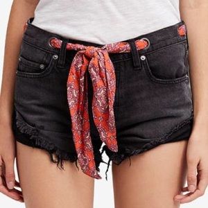 Free people sashed and relaxed short - haven black